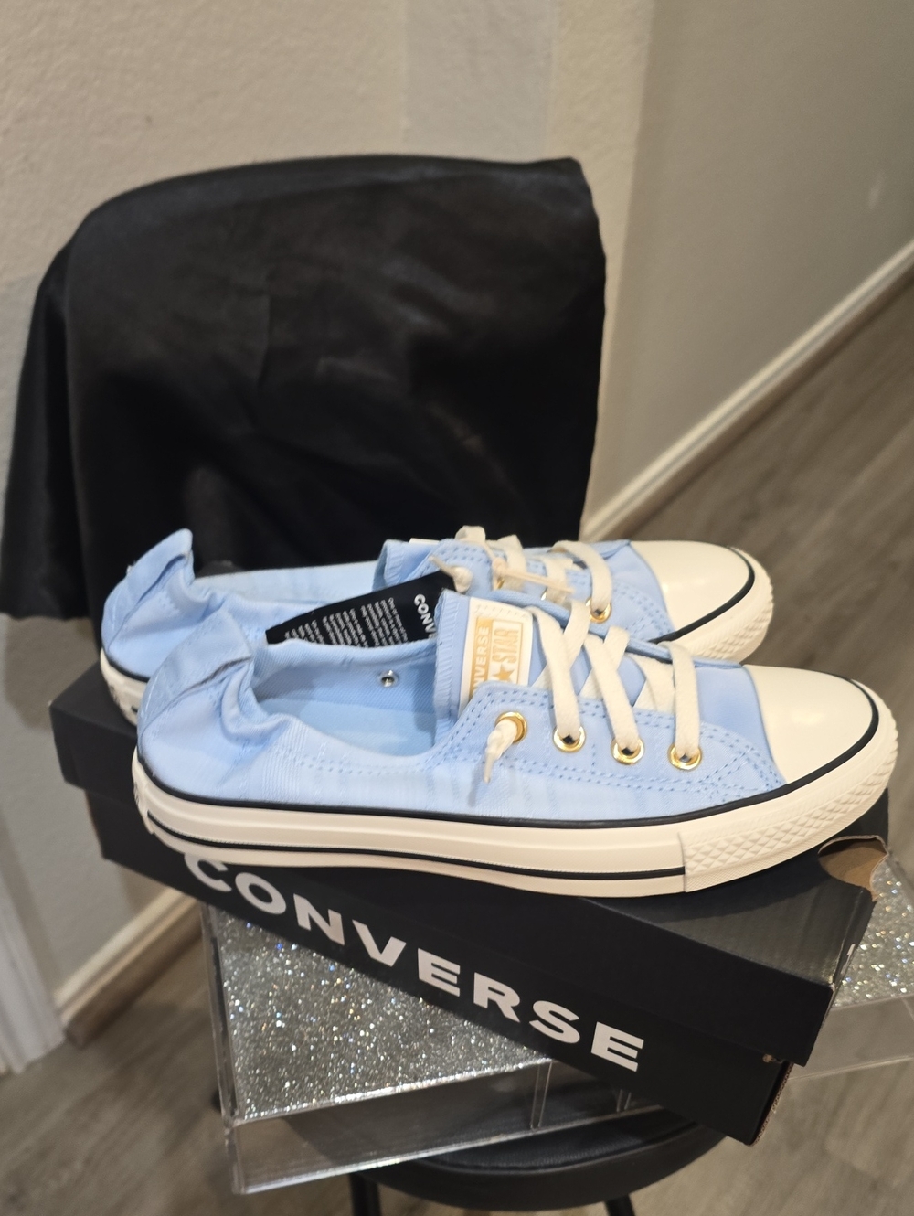 Converse Chuck Taylor All Star Shoreline Woven Canvas Sneakers- Blue It/Egret/B - Picture 10 of 11